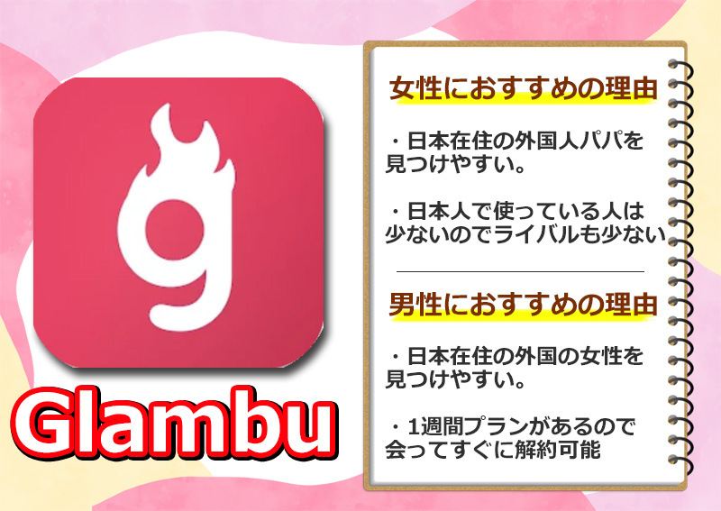 パパ活アプリでGlambuがおすすめの理由
